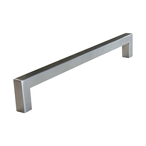 RCH Hardware H-C128H-224-SSB-10 Ultralight Stainless Steel Rectangular Bar Pull Handle for Cabinets and Drawers Piece 9 5/16 | 236mm 10 Pack 