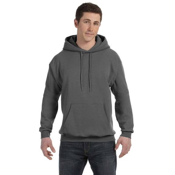 Hanes Adult Ecosmart Pullover Hood , P170 , Smoke Gray , Medium