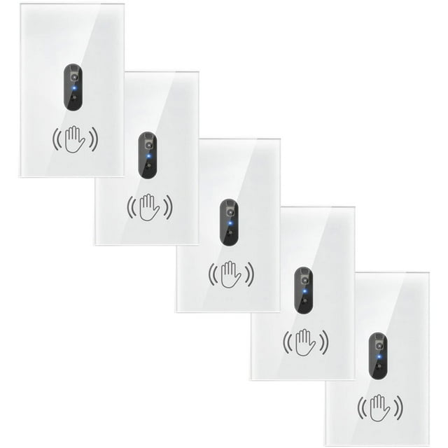 Sensor Infrarrojo VentDepot InfraSwitchWhite 5Pzas 1Vía 3-10cm Detección 100-240V AC 50-60Hz 800W 10A