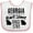 White and Pink, variant on Inktastic Georgia Awesome Since 1788 Boys or Girls Baby Bib