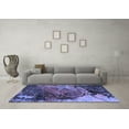 thumbnail image 3 of Ahgly Company Machine Washable Indoor Rectangle Abstract Blue Modern Area Rugs, 8' x 12', 3 of 4