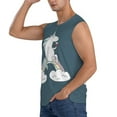 thumbnail image 3 of Disketp Unicorn And Wine Sleeveless Tshirts For Men, Muscle Shirts For Men Dry Fit Tank Top-Large, 3 of 8
