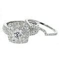 thumbnail image 1 of 14K White gold 2 1/2ctw Diamond Bridal Set Double Halo Style Engagement Ring Set, 1 of 5