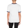 thumbnail image 5 of Women's New Era White Los Angeles Dodgers Oversized Ringer T-Shirt, 5 of 5