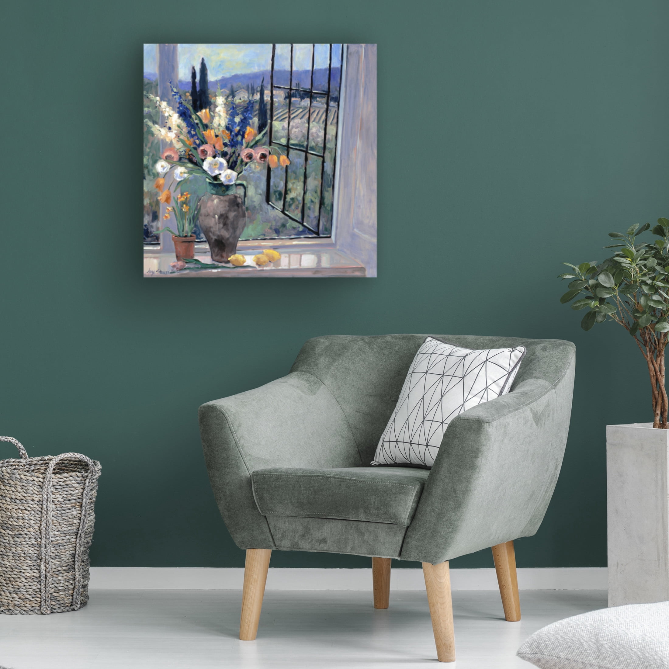 Trademark Fine Art Allayn Stevens Tuscany Hillside I Canvas Wall Art