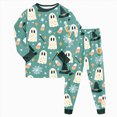 thumbnail image 6 of NOLDARES Girls Pajamas 2-Piece Pjs Set Kids Long Sleeve and Pants Jammies Casual Wear Girls' Sleepwear Lounge Clothes, 6 of 8