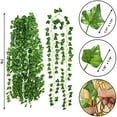 thumbnail image 2 of Fake Leaves, Artificial Ivy Garland, Hanging Vines - Vine Plants with Cable Tie - Fake Ivy for Wedding Party Garden Greenery Decor Outdoor Indoor Wall Decoration, 2 of 6