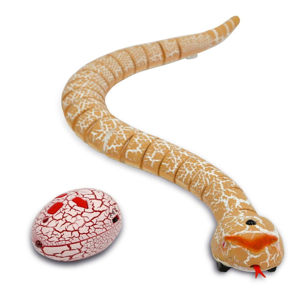 Mozlly Remote Control Snake, RC Realistic Swinging Serpent Prank Toy - Tan - Walmart.com