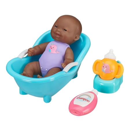 My Sweet Love Lots to Love Minis Bath Time Play Set, 5 Pieces, African American