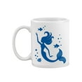 thumbnail image 1 of Mermaid And Fish Outlined Mug - SPIdeals Designs,, 1 of 4