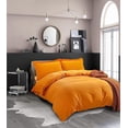 thumbnail image 2 of 1500 Collection 3pc Duvet Cover Set with Pillow Shams King/Cali King, Elite Orange, 2 of 5