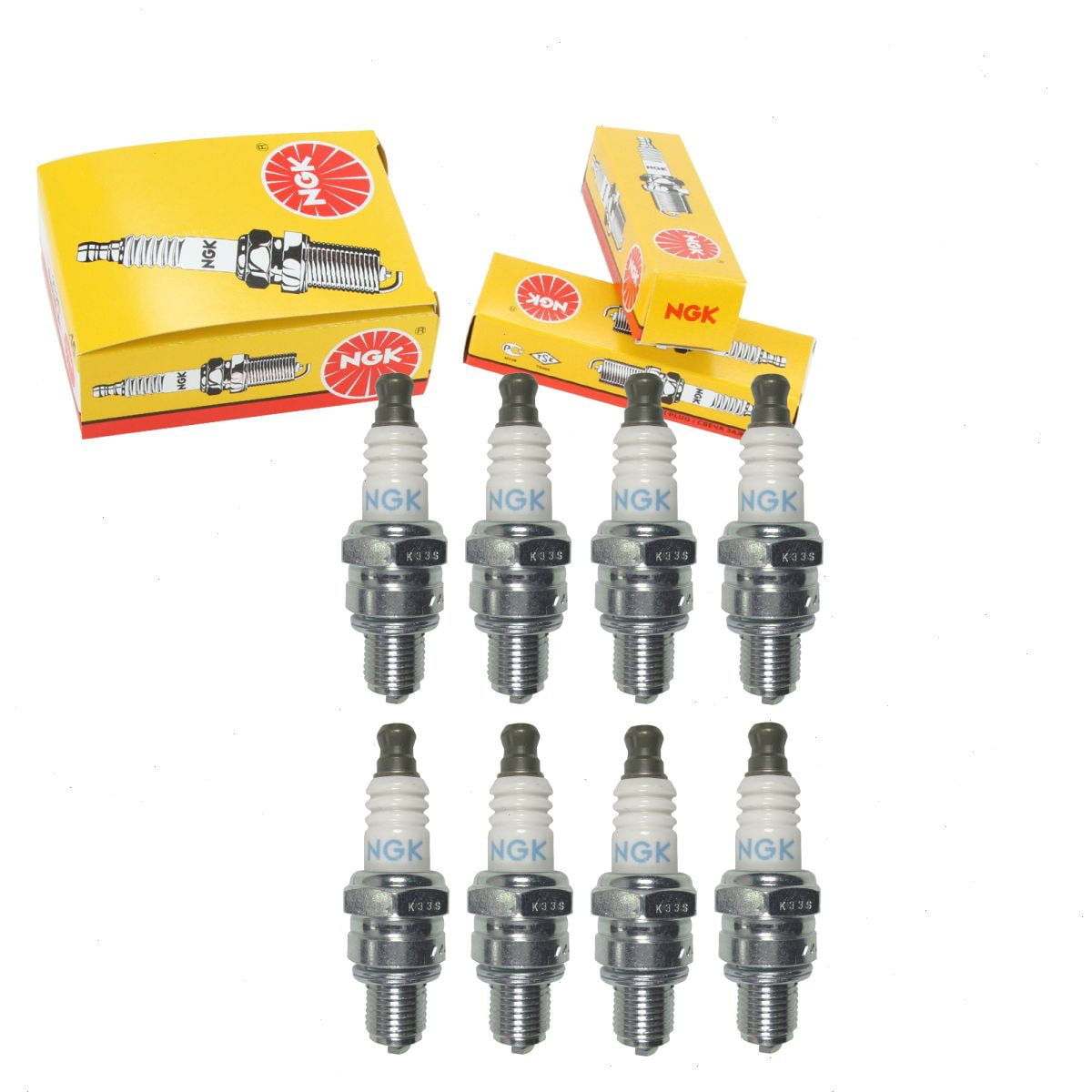 8 pc NGK 6778 Standard Spark Plugs for 168652-4 31916-Z0H-003 965 E3.24 RZ7C TY26707 USR4AC Ignition Wire Secondary