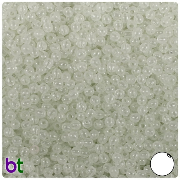 BeadTin Night Glow-in-the-Dark 4mm Round Plastic Beads (1000pcs)