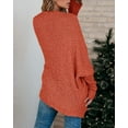 thumbnail image 7 of Sherrylily Women Chunky Popcorn Cardigan Open Front Boyfriend Batwing Fuzzy Knit Coat, 7 of 7
