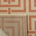 thumbnail image 4 of Safavieh Linden Derbhile Geometric Indoor/Outdoor Area Rug, Cream/Rust, 6'7" x 6'7" Square, 4 of 8