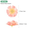 thumbnail image 3 of Uxcell 50-Pack Artificial Flower Heads, Silk Fake Plum Blossom Head for Wedding/Garland/Hat/Shoes/Party Decoration, Faux Bulk Flower Petals [1.97 Inch, Multicolored], 3 of 7
