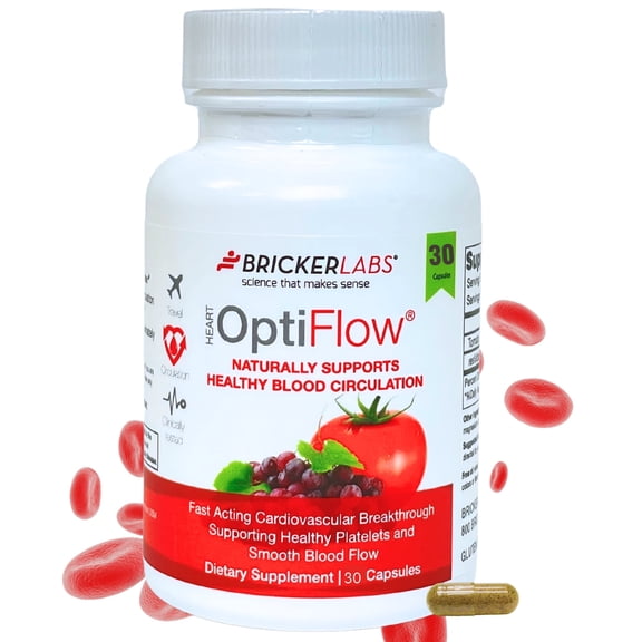 OptiFlow Blood Flow & Circulation Support Supplement, 30 Capsules