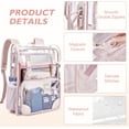 thumbnail image 2 of DAKIMOE Clear Backpack for School Stadium Bookbag Transparent Book Bag Large 17'', 2 of 6