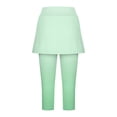 thumbnail image 5 of Womens Yoga Shorts Women's Summer Fashion Vacation Two Piece Underpants Skirt Sports Yoga Pants Biker Shorts Women Mint Green M, 5 of 6