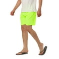 thumbnail image 4 of INSPIRE CHIC Men's Shorts Solid Beach Shorts Drawstring Surfing Mesh Lining Board Shorts 30 Yellow, 4 of 7