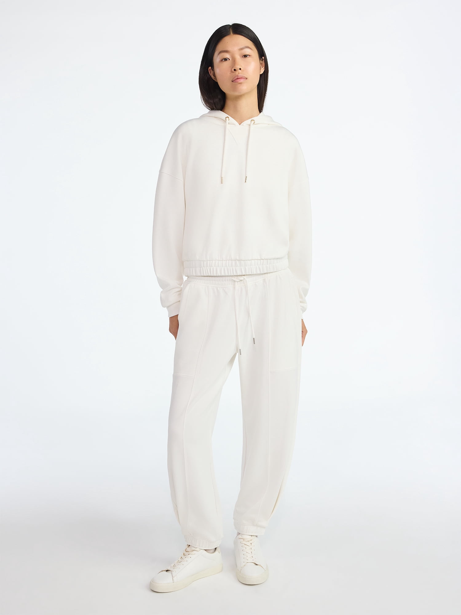 Scoop Women's and Women's Plus New Scubaknit Barrel Pants, Sizes XS-4X