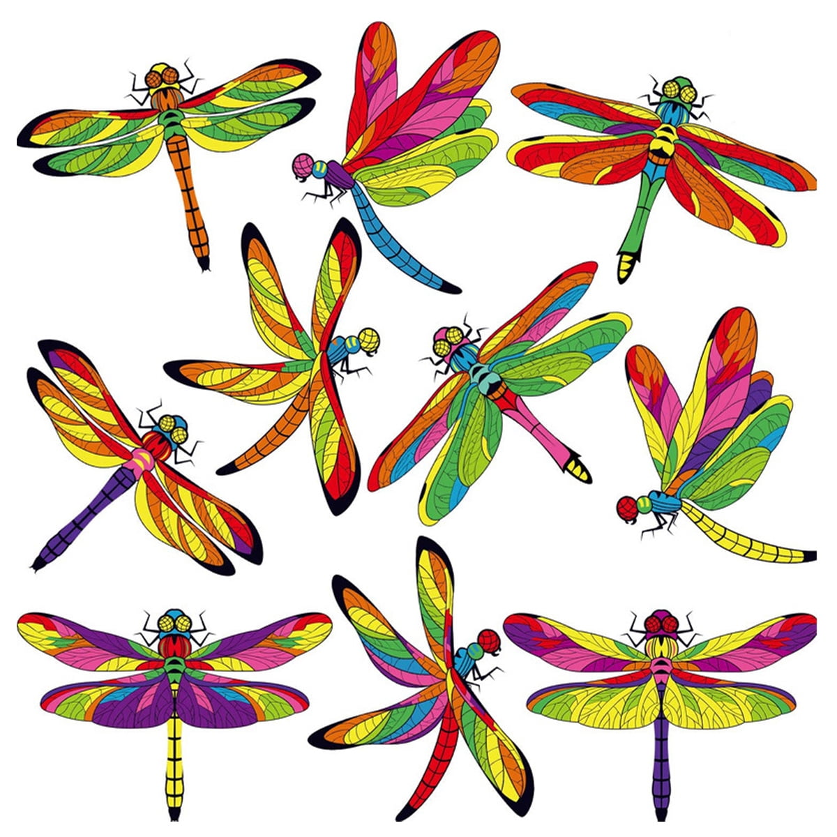 6 Aimants Papillon Double Face Pour Porte Moustiquaire Et Réfrigérateur - Décoration Mignonne Multicolore