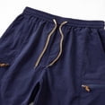 thumbnail image 7 of Besolor Plus Size Workout Shorts for Men Drawstring Elastic Waist Lightweight Casual Running Athletic Hiking Shorts with Pockets(3X-Large,Blue), 7 of 7