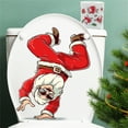thumbnail image 4 of SIfdSeng Get it Fast Christmas Toilet Decal 1 Santa Christmas Decoration Toilet Bathroom Wall Santa Toilet Sticker Self Toilet Halloween Decorative Wall Sticker 1Pc, 4 of 8