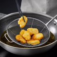 thumbnail image 4 of Leaky Spoon Household Kitchen Strainer Sieve Stainless Steel Fishing Noodles Oil Separator Spoon Commercial Deep Frying Leakage Net, 4 of 5