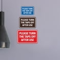 thumbnail image 2 of Signs ByLITA Classic Framed Please Turn The Taps Off After Use Door or Wall Sign | Eco-Friendly Home Sign (Brushed Silver) - Small, 2 of 9