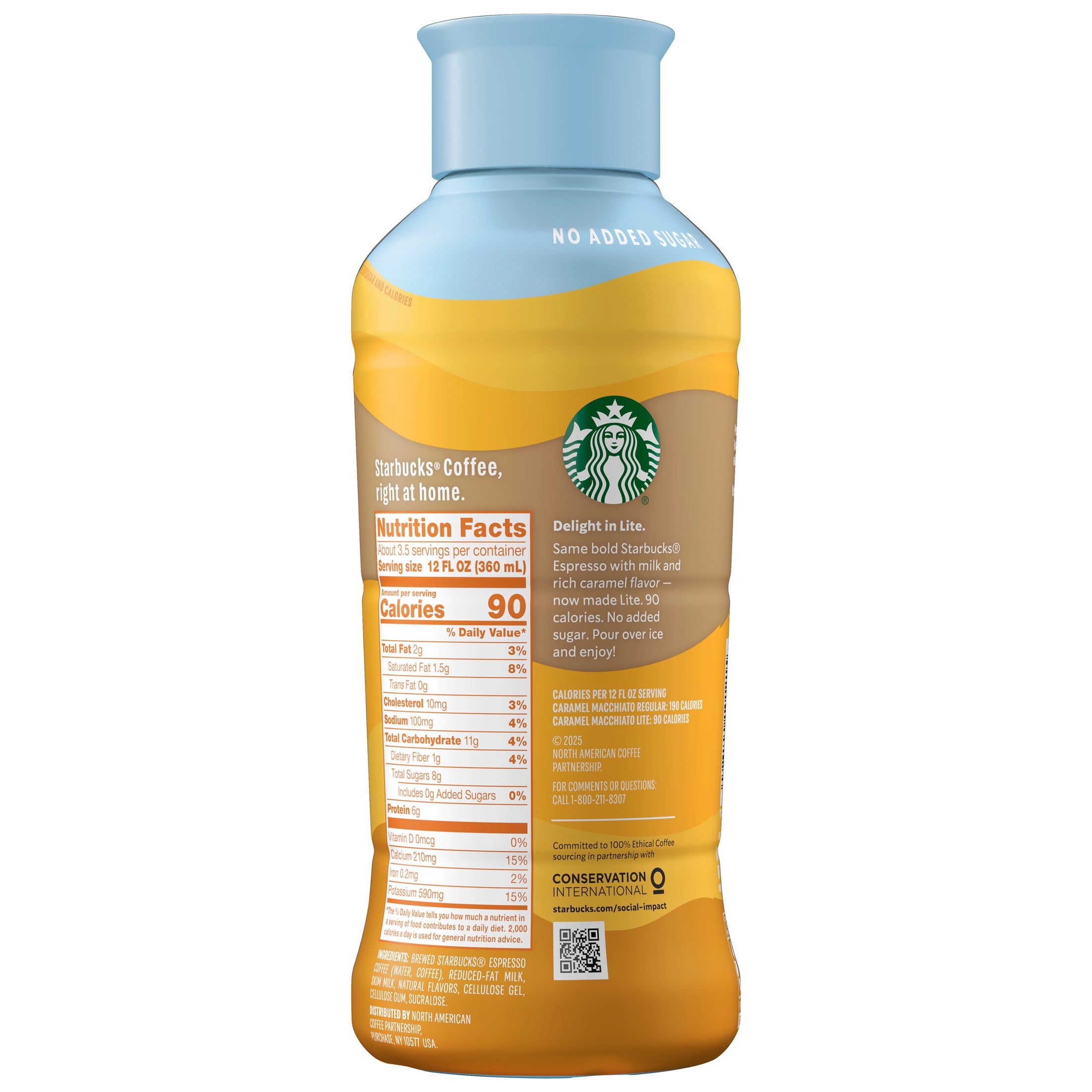Starbucks Iced Espresso Lite Caramel Macchiato, 40 fl oz bottle