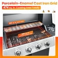 thumbnail image 3 of Segmart 4 Burner BBQ Propane Gas Grill with Side Burner, Stainless Steel 50,000 BTU Patio Barbecue Grill with Shelf, Gas Tank Hook, Towel Rack & Bottle Opener, Fits for Camping, Outdoor Cooking, 3 of 9