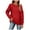 Red##1, variant on jsaierl Sweatshirt for Women Cute Solid Color Sweatshirts Crewneck Holiday Pullover Tops Comfort Long Sleeve Blouses