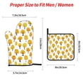 thumbnail image 2 of Honeii Qutumn Tree Pattern Oven Mitts and Pot Holders, Silicone Oven Gloves,500 F Heat Resistant Oven Mitts Sets, 4PCS, 2 of 6