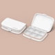thumbnail image 1 of Yjmei Pastilleros 4 Compartimentos, Caja De Medicina Portátil para Viajes Y Exteriores, Pastillero De Plástico (Blanco, Seis Rejillas)-phwj, 1 of 5
