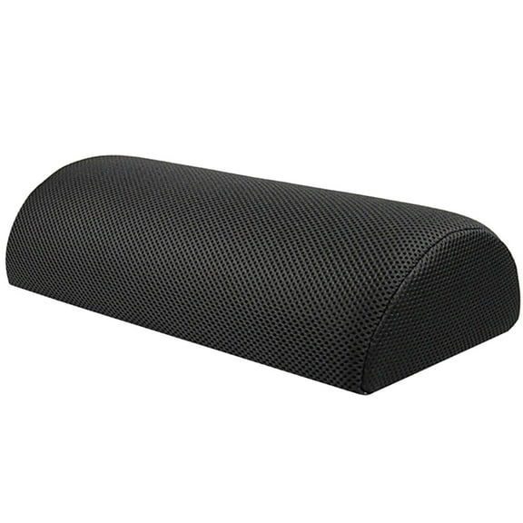 EXHUMKY Semi Cylindrical Footrest Pad Black Medical Foam Office Home Ergonomic Leg Pillow