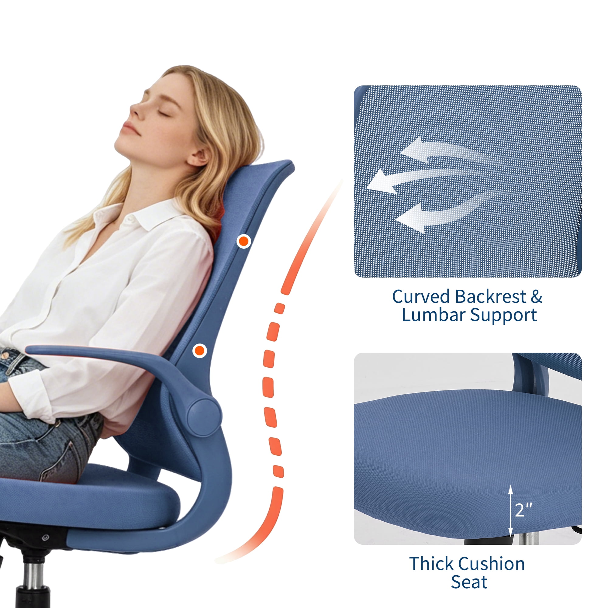 ergonomic swivel office chair adjustable product