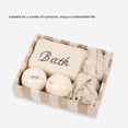 thumbnail image 4 of Bearachild Bola de ducha para hombre y mujer, sal de baño, cuidado de la piel, masaje exfoliante corporal para piernas y brazos, para baño, salón Juegos de accesorios de baño Bearachild HA074808-00, 4 of 6
