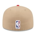 thumbnail image 4 of Men's New Era Tan/Red Atlanta Hawks 2024 NBA Draft 59FIFTY Fitted Hat, 4 of 6