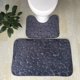 thumbnail image 2 of Juego de alfombrillas de baño de vellón coral, absorbentes, antideslizantes, con funda para asiento de inodoro y alfombra de suelo, diseño de guijarros suaves en relieve para ducha y tocador. NCHKUN, 2 of 8