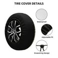 thumbnail image 2 of Rateoe Thanksgiving Food Pattern Tire Cover Wheel Protectors Weatherproof Wheel Covers Universal Fit for Trailer Rv SUV Truck Camper Travel Trailers Accessories-15 inch, 2 of 6