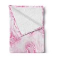 thumbnail image 2 of Rose Soft Flannel Fleece Throw Blanket, Plenty of Roses Passion Sentiment Concept Affection Emotions Admiration Work, Cozy Plush for Indoor and Outdoor Use, 50" x 70", Soft Pink, by Ambesonne, 2 of 5