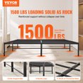 thumbnail image 2 of VEVOR 14 Inch Metal Bed Frame Platform, King, 1500 lbs Loading Capacity and Easy Assembly, No Box Spring Needed, King, 2 of 9