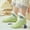 Green, variant on Monebena 1 Pairs Indoor Thermal Socks, Womens Fleece-Lined Non-Slip Thermal Floor Socks Winter Warm Thicken Fuzzy Socks M01