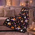 thumbnail image 6 of Whimsical autumn celebration Gnome Fest, Warm Flannel Blanket for Living Room and Reading Nook, Festive autumn celebration Scene, Art Lovers autumn celebration Gift, Festive Home Decor, 6 of 9