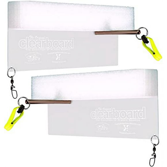 Double X Tackle OCB-10.5 Planer Board 5.5"X10.5" 2pk Box Clear, One Size