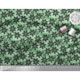 thumbnail image 2 of Soimoi Green Cotton Duck Fabric Black Sketch Floral Fabric Prints By Yard 42 Inch Wide, 2 of 3