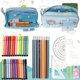 thumbnail image 4 of Mochila escolar CHAO azul claro con estuche de Gran capacidad, 4 of 5