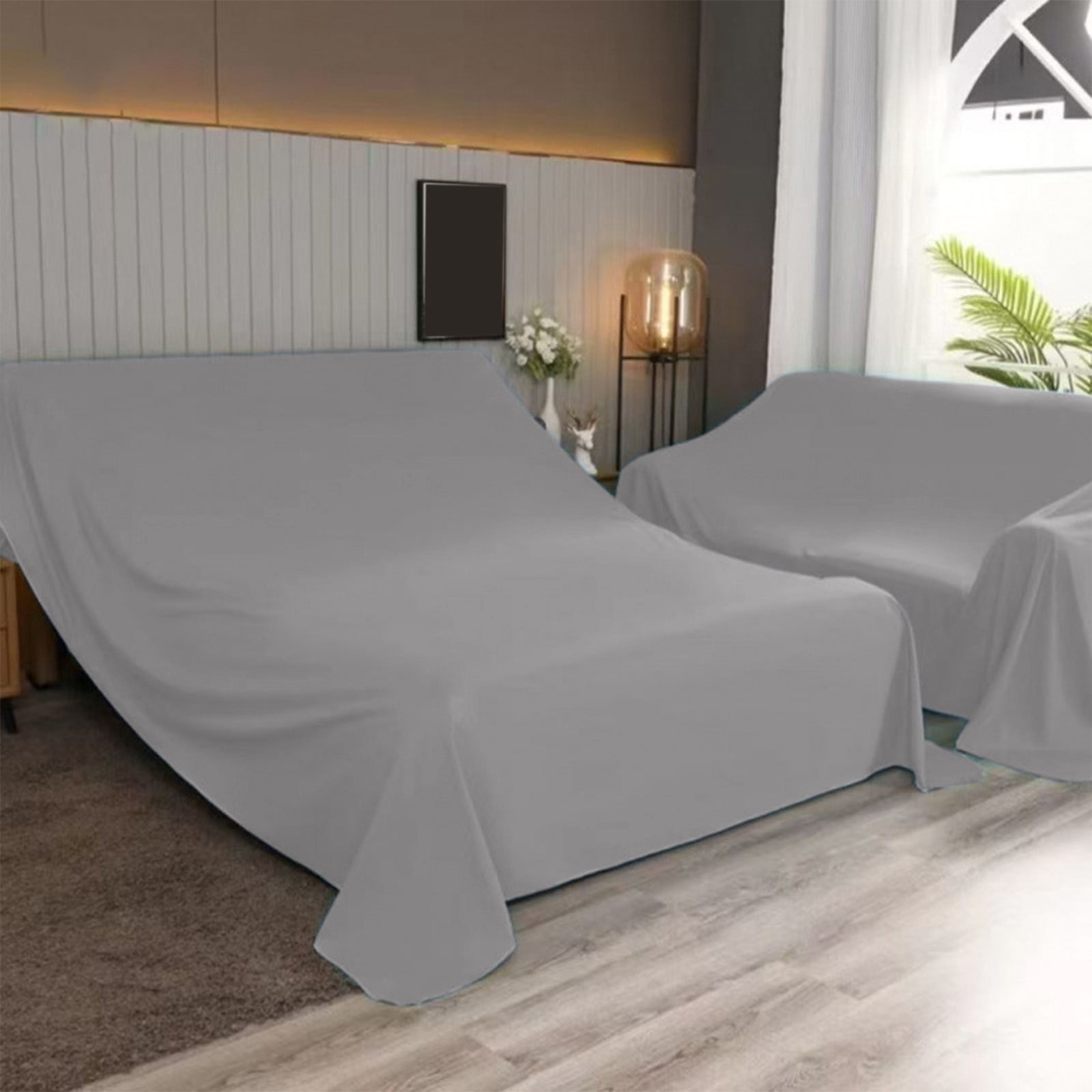 Lunxisen 1 pcs Duty Waterproof & Dustproof Sofa Storage Covers Mouldproof Bed Sofa Couch Furniture Protector Cover Shelter For Moving protection And Long Term Storage(2.4*2m)