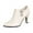 White, variant on NOKIO Womens Cut Out Ankle Boots Women Ankle Boots Spring And Autumn High Heel Shoes Fashion Pointed Toe Thin Heel Comfortable Women'S Stylish Stiletto Ankle Booties